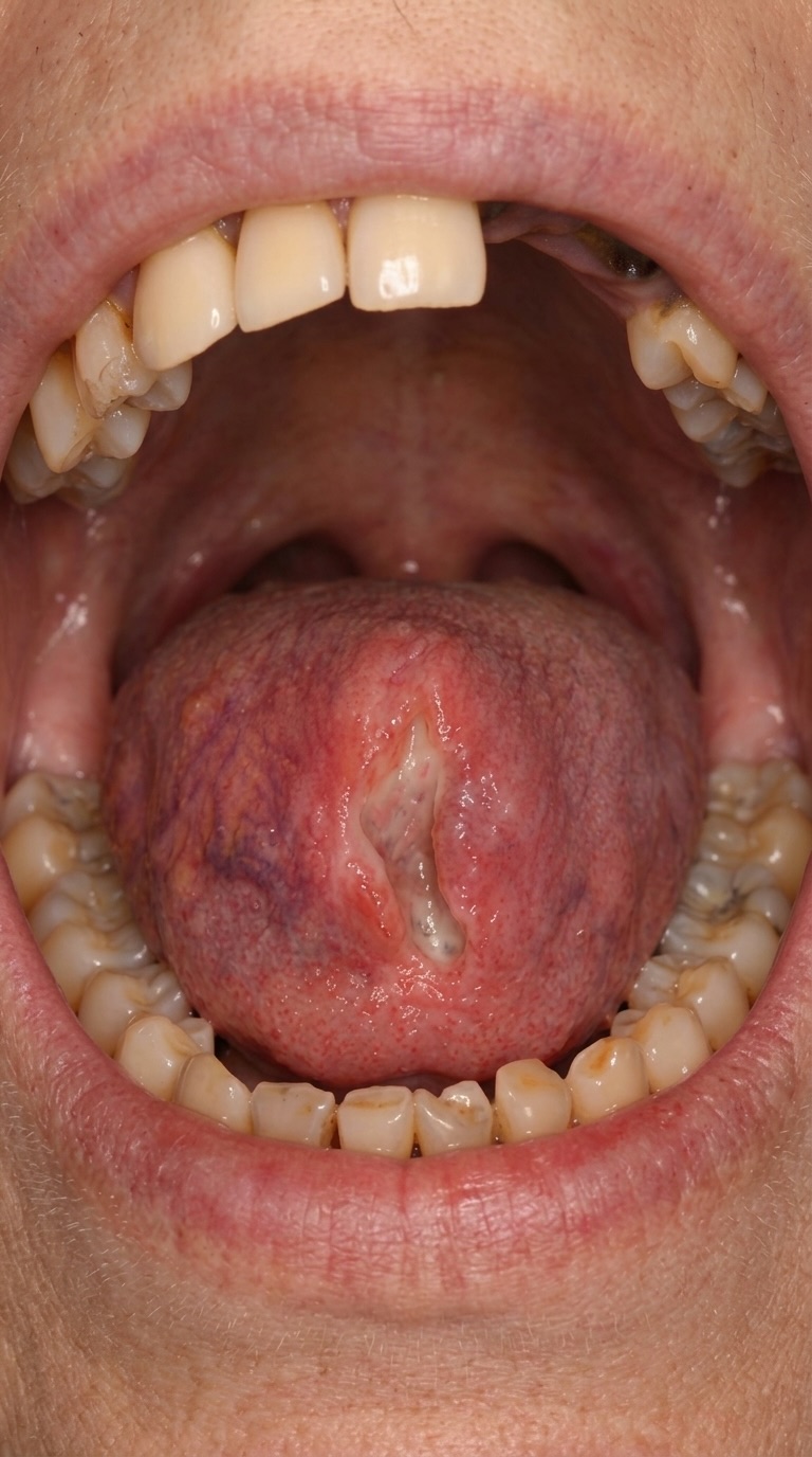 Focused scan of tongue lesion